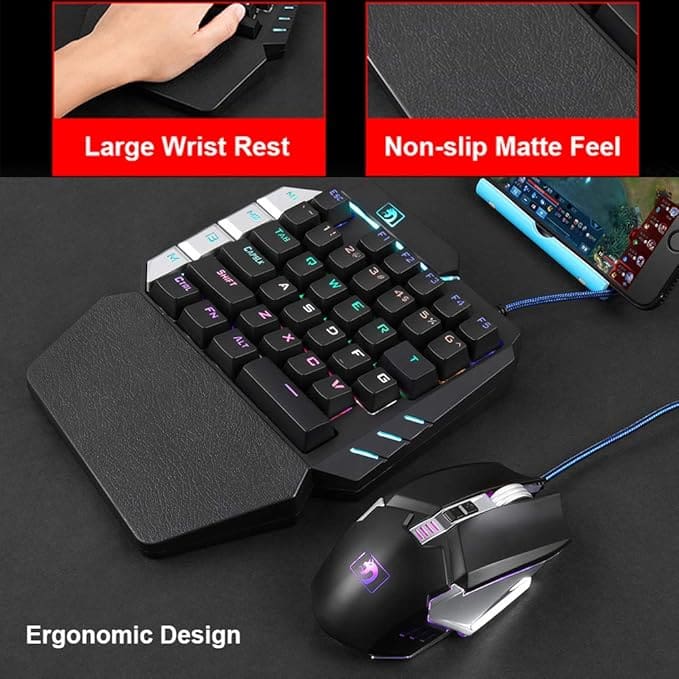 Tastierë Gaming LexonElec K109 / Mekanike / Anti-Ghosting / LED / E zezë - 5