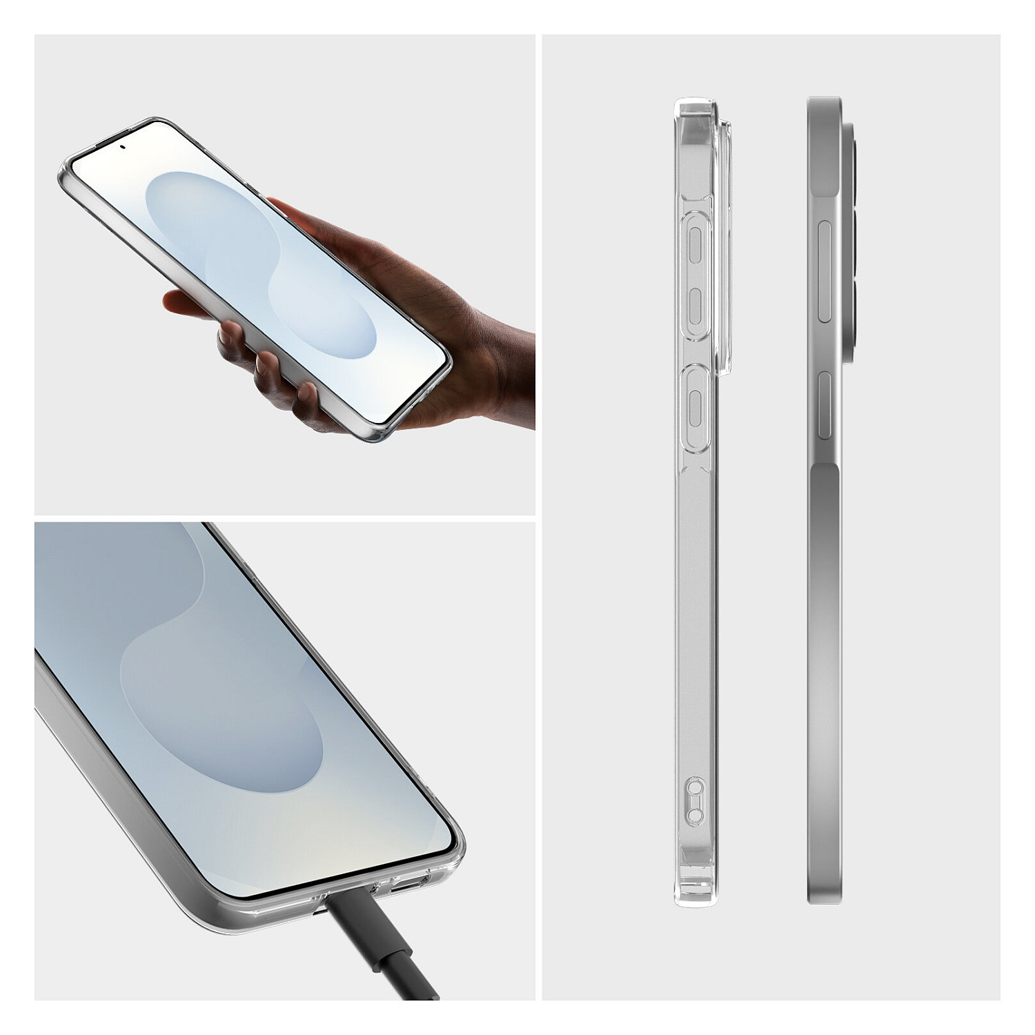Aksesorë për telefon 4smarts 541753 / Case / Tempered Glass + Polikarbonat / Samsung Galaxy A57 5G - Transparente - 4