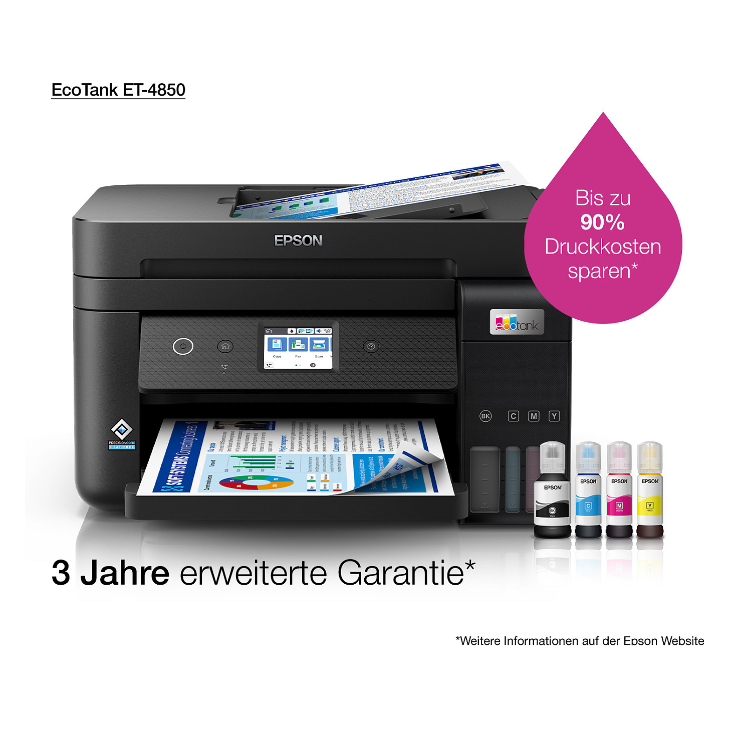 Printer Inkjet Epson EcoTank ET-4850 / 4in1 - Zezë - 24