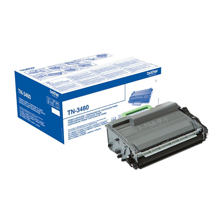 Toner Brother TN-3480P, 8.000 faqe - Zezë