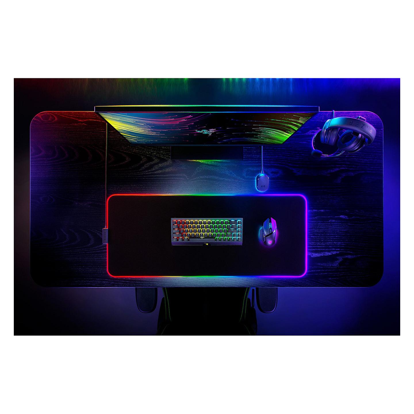 Mauspad Gaming Razer Strider Chroma, Hybrid, 900 x 370 x 4mm, Chroma RGB, 19 Zona, USB - Zezë - 6