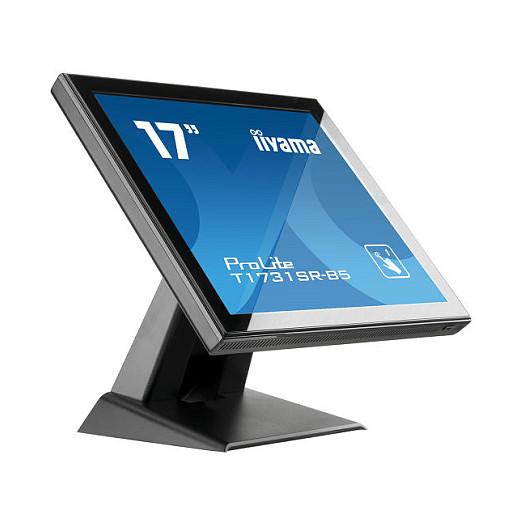 Monitor iiyama ProLite T1731SR-B5, 17", SXGA TN Touch, 5ms, HDMI+DP+VGA+USB - Zezë