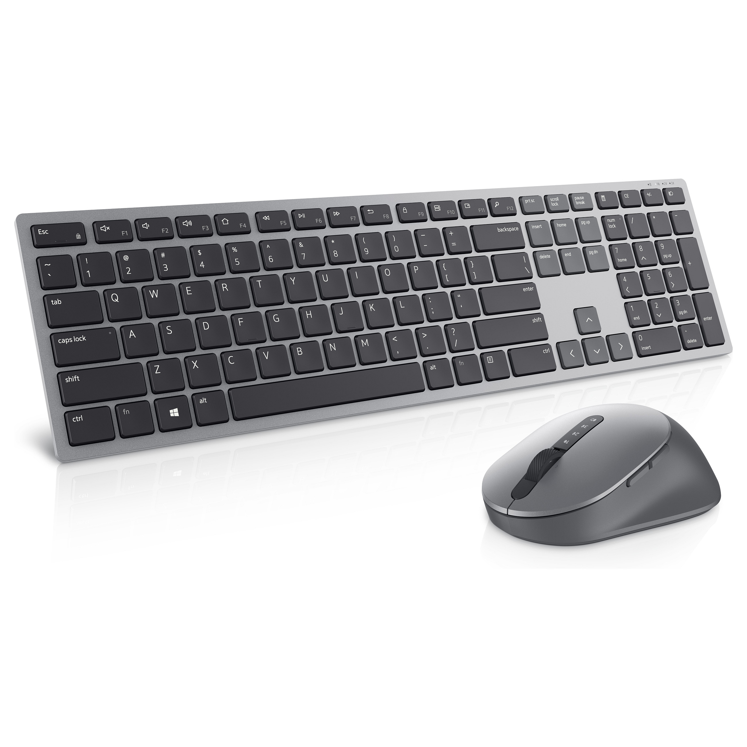 Combo (Tastierë & Maus) Dell KM7321W - Argjend - 5