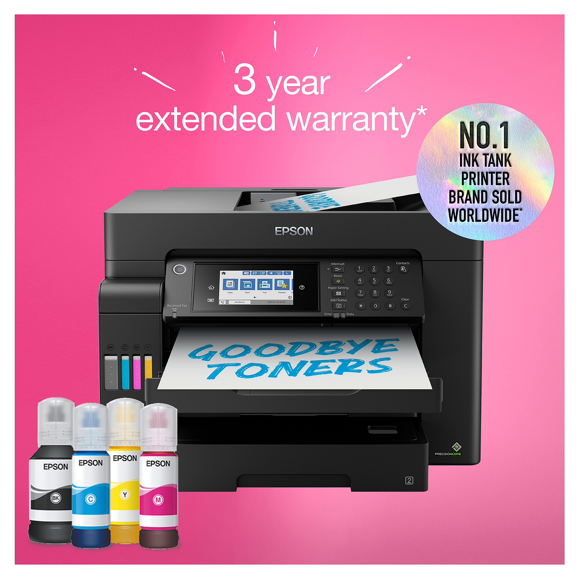 Printer Multifunksional Epson EcoTank ET-16605 A3 Color Inkjet - Zezë - 6