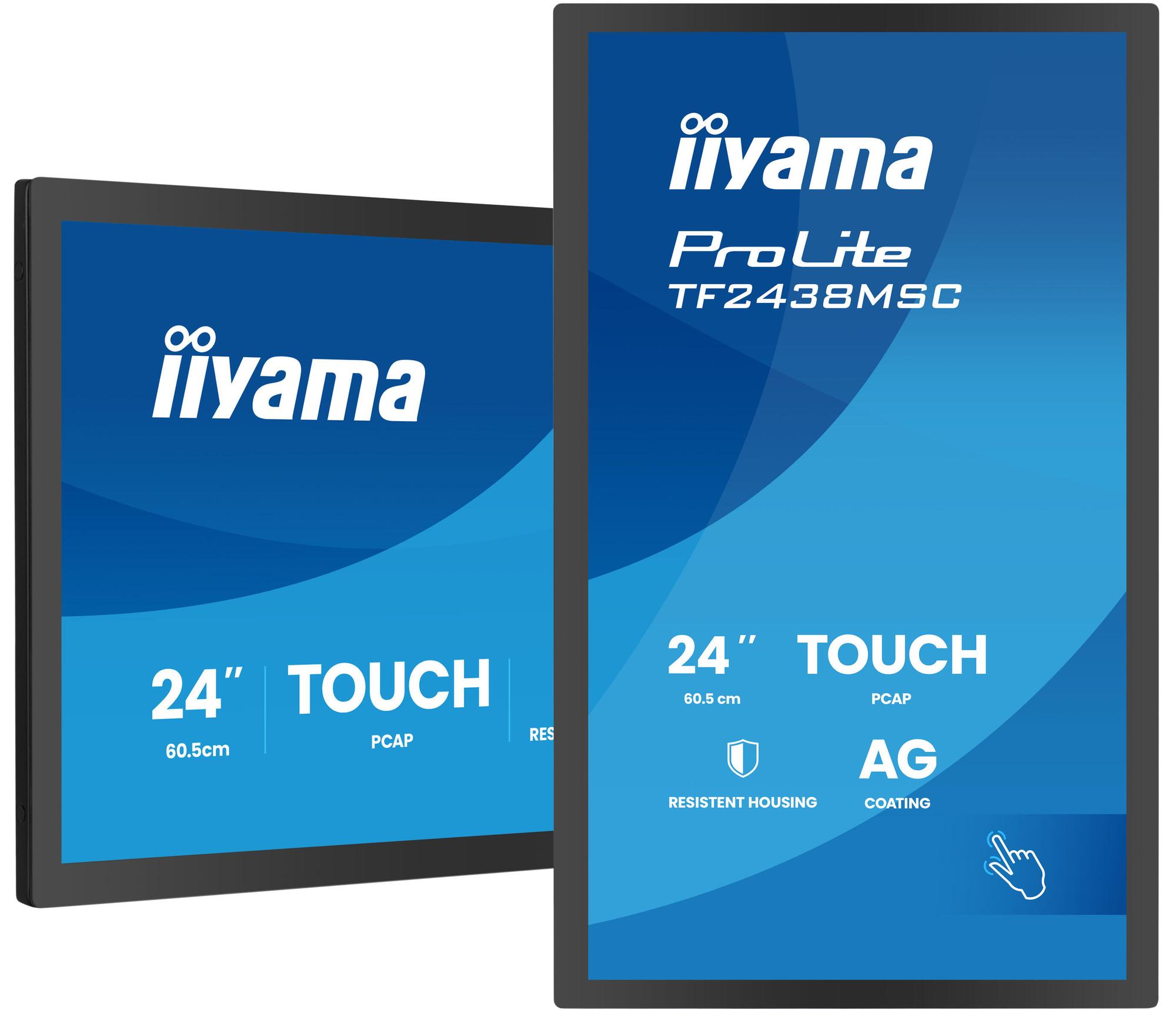 Monitor me Prekje iiyama ProLite TF2438MSC-B2 / 23.8" / Full HD IPS Touch / 120Hz / 5ms / HDMI+DisplayPort - Zezë - 3