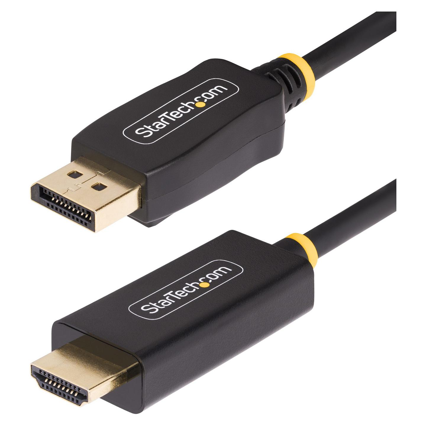 Kabllo DisplayPort në HDMI StarTech.com 2M-DP-HDMI-4K60-HDR, 2m, DisplayPort 1.4, HDMI 2.0b, 4K 60Hz, HDR - Zezë