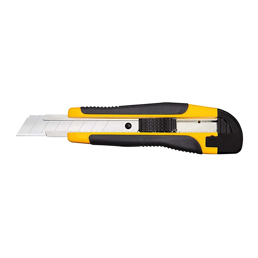 Prerëse Allround Cutter WEDO 18mm / Includes 2 Spare Blades - Zezë / Verdhë