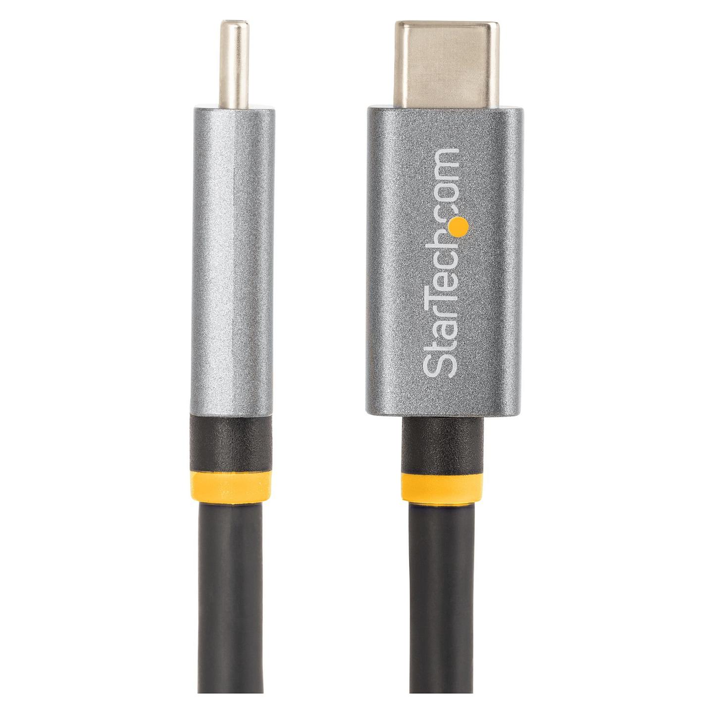 Kabllo USB StarTech.com CC1M-40G-USB-CABLE / USB-C në USB-C / USB4 Gen 2x2 / 40 Gbit/s / PD 100W / 5A / 8K 120Hz / 1m - Hiri/Zezë - 3