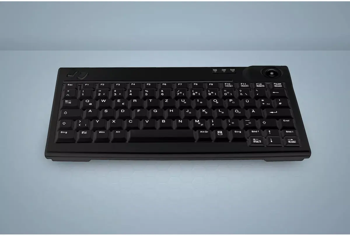 Tastierë me kabllo / Cherry Active Key AK-440 / Mekanike / USB / QWERTZ DE / TKL / Trackball i integruar - E zezë  - 3