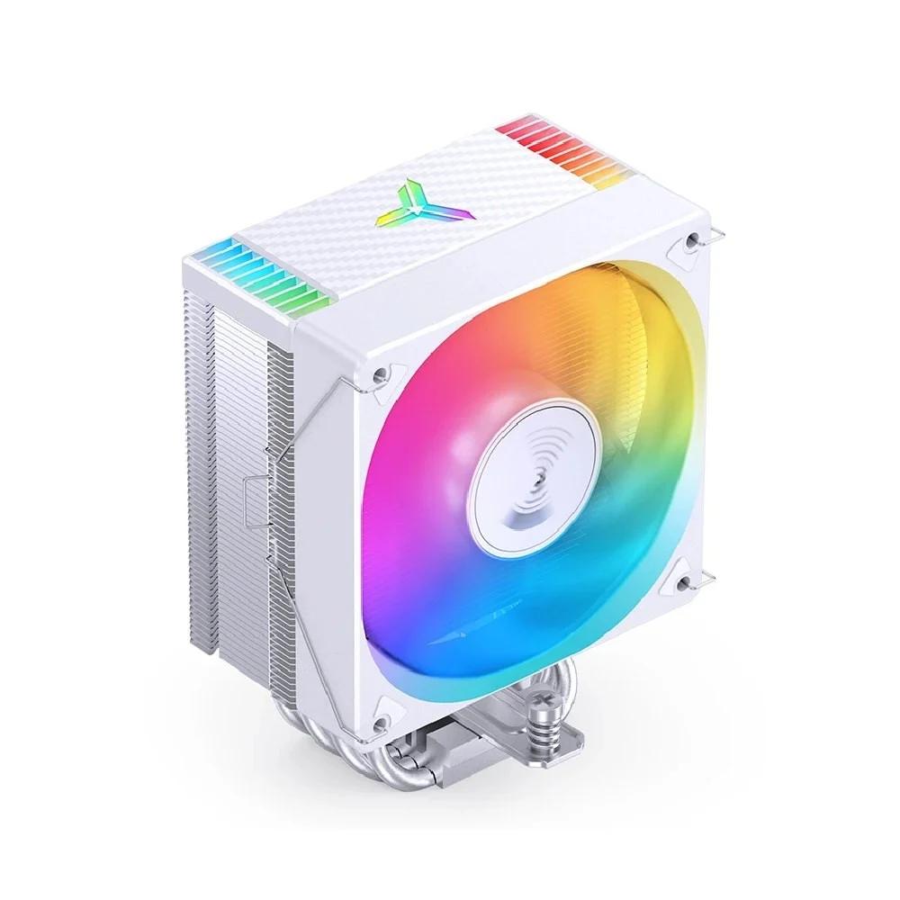 Ftohës për Procesor Jonsbo CR-1000MAX V2 / 220W TDP / 6×6mm Heatpipe / 120mm PWM Fan / ARGB / LGA115x/1200/1700/1851 / AM4/AM5 – Bardhë - 1