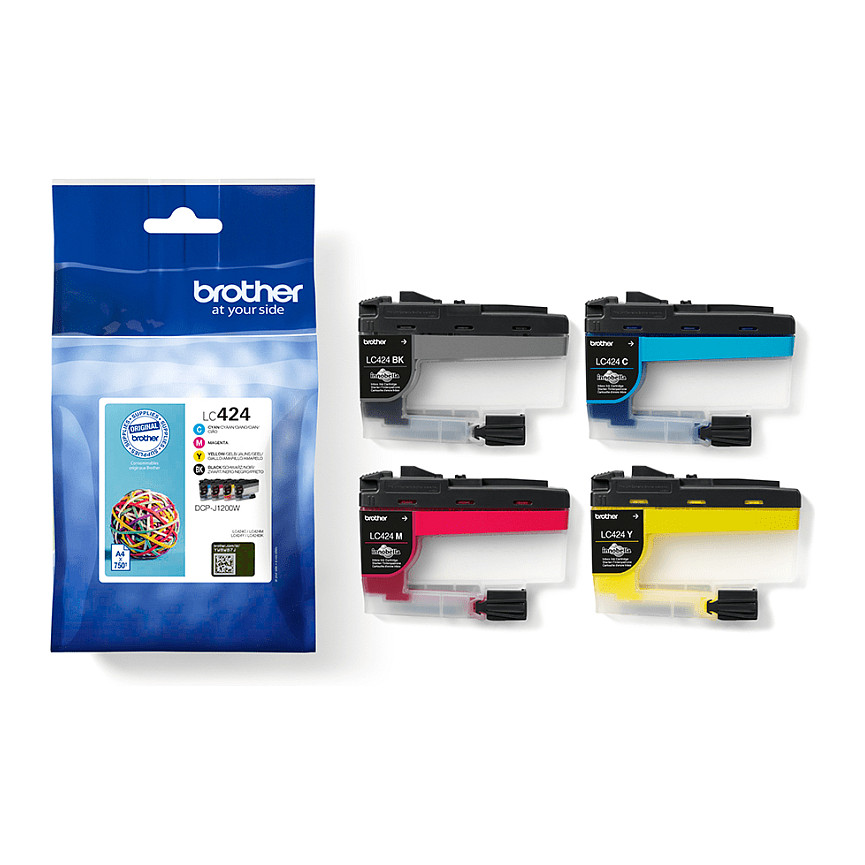 INK Brother LC-424 / 4-pack – Zezë, Blu, Rozë, Verdhë - 3