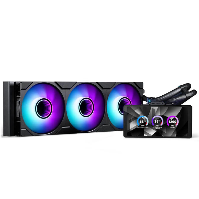 Ftohës për Procesor Phanteks Glacier One 360M25 LCD / 360mm / AIO / D-RGB – Zezë