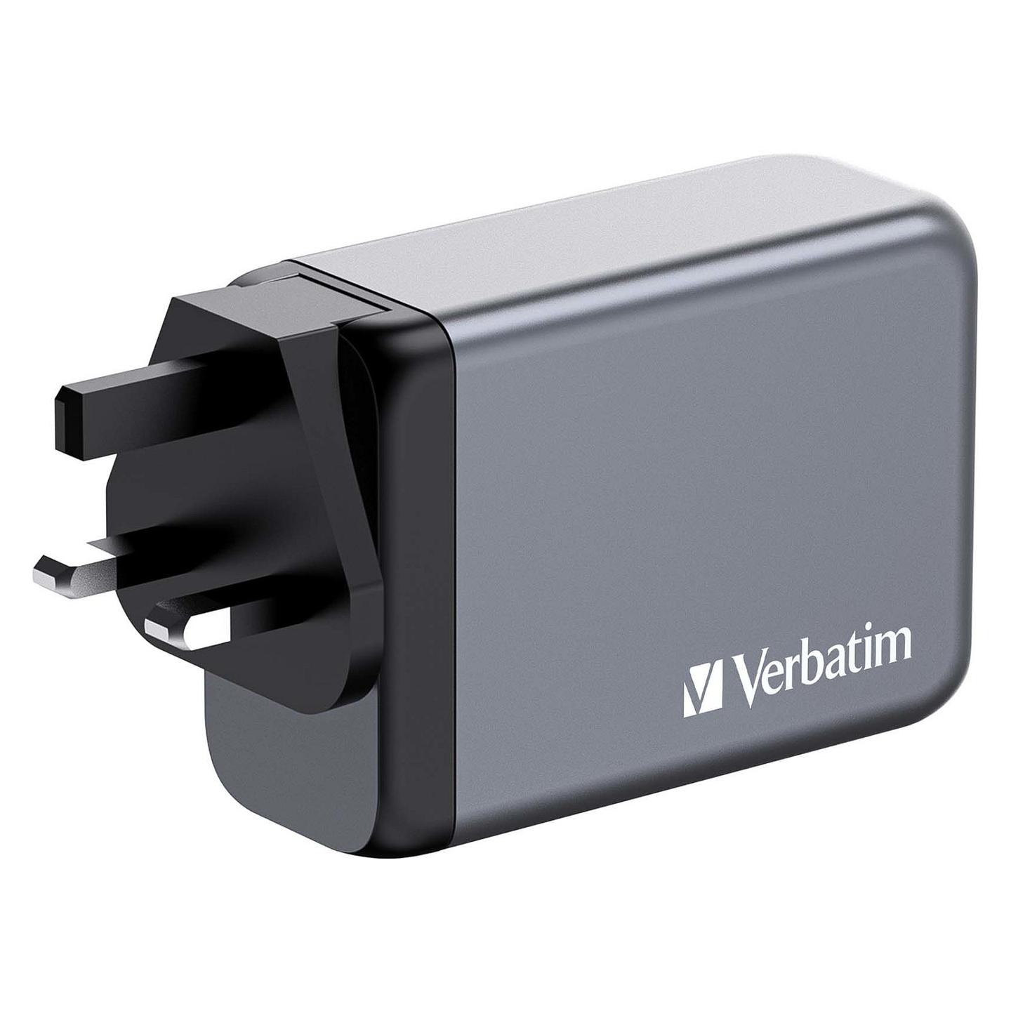 Adapter Verbatim GNC-240 / GaN / 240W / 3x USB-C / USB-A / PD 3.1 - Hiri - 8
