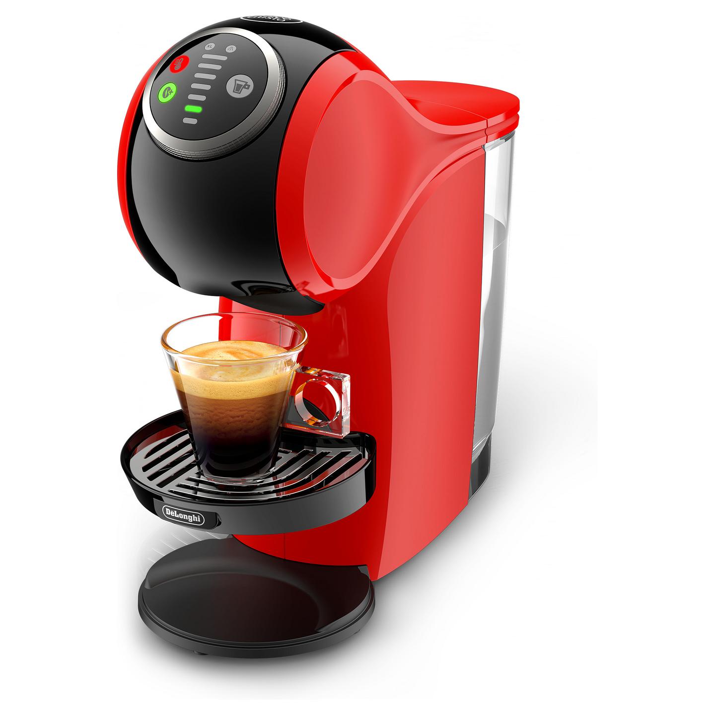 Aparat për Kafe me Kapsula De’Longhi Genio Plus EDG315.R, 1400 W, 15 bar, Rezervuar 0.8 L – Kuqe/Zezë