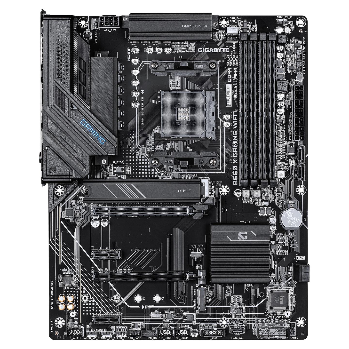 Pllakë Amë Gigabyte B550 X GAMING WIFI7 / AMD AM4 / DDR4 / ATX / Wi-Fi 7 / 2.5GbE LAN - 2