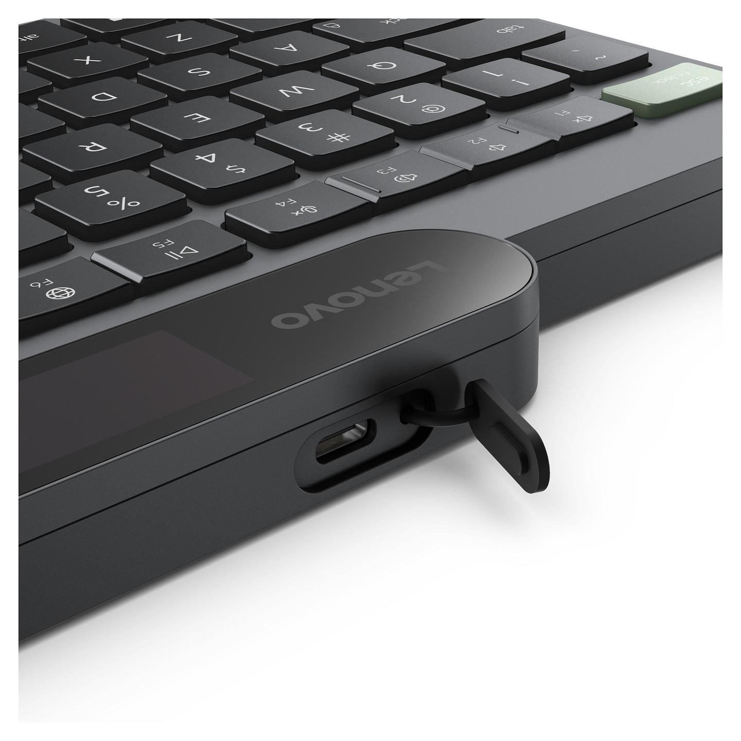 Tastierë pa kabllo Lenovo me Karikim Automatik / Bluetooth / QWERTZ - Zezë - 6
