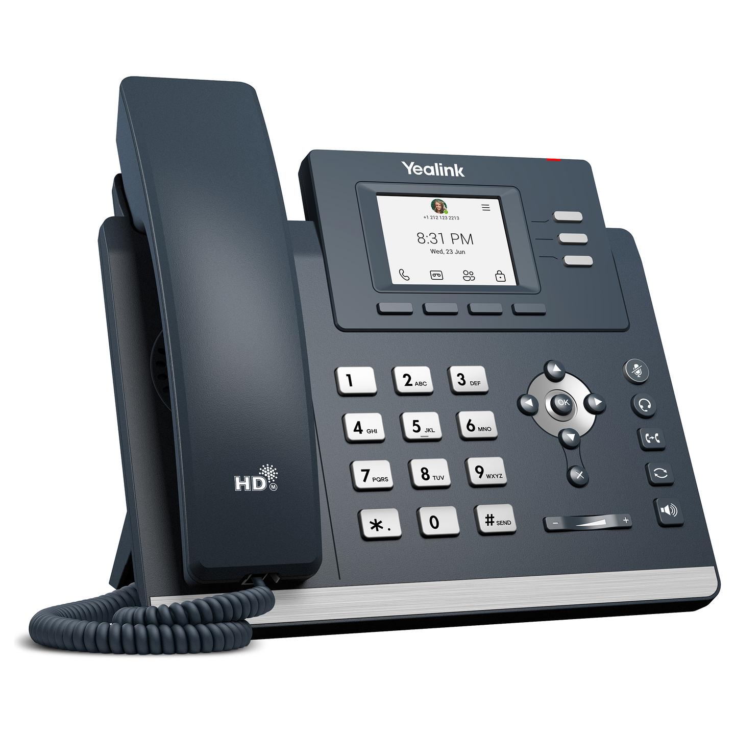 Telefon VoIP Yealink MP52 E2, Microsoft Teams, 2.4" LCD, 320x240, 2x Gigabit Ethernet, PoE, USB - Hiri - 3
