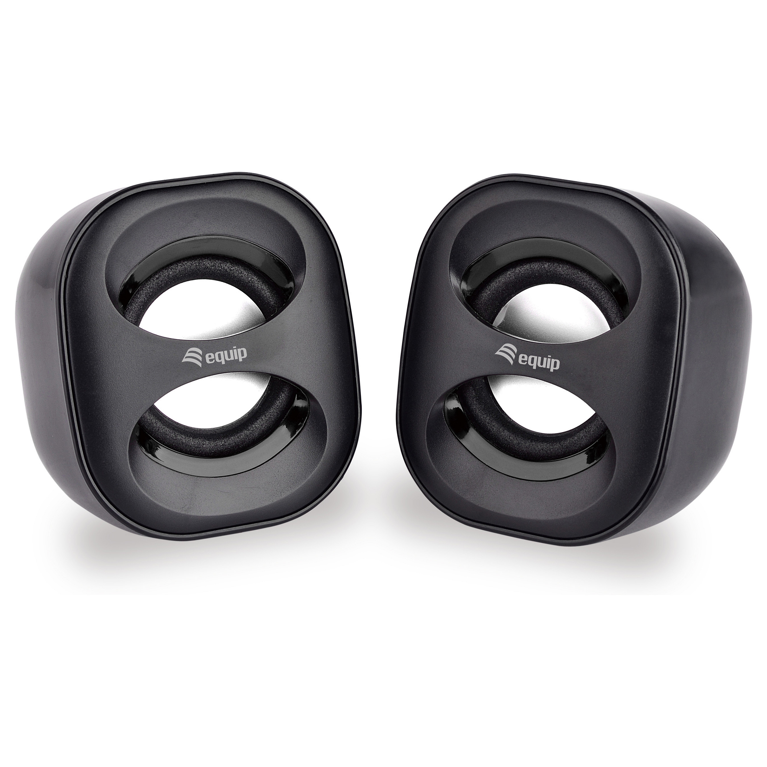 Altoparlantë Equip Compact Mini Stereo Speakers USB Powered for Laptop/PC -  Zezë - 1