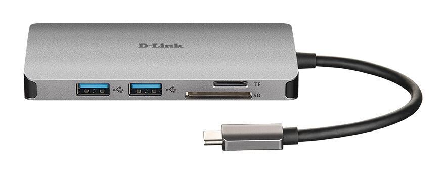 Docking Station D-Link DUB-M810 / USB-C / HDMI / Gigabit Ethernet / SD/microSD / 100W - Hiri - 2