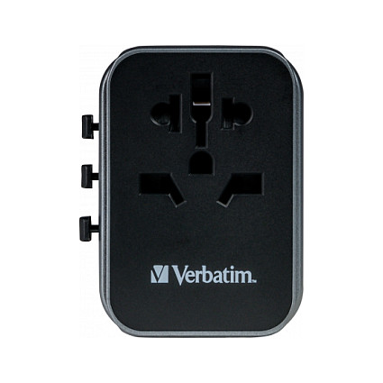 Adapter Verbatim Universal Travel Adapter UTA‑03 / USB‑A / USB‑C - 3