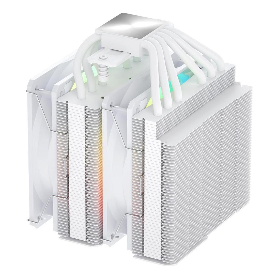 Ftohës për Procesor FSP MP7-WA / Dual Tower / 280W / 2x120mm PWM / 6x6mm Heatpipe / ARGB - Bardhë - 5