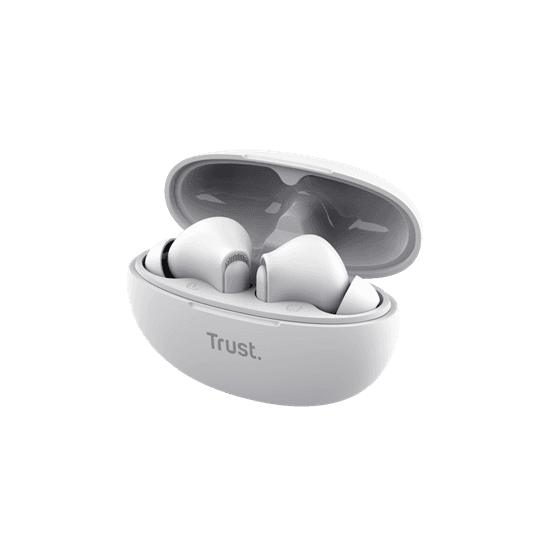 Kufje pa kabllo Trust Yavi / Bluetooth 5.3 / TWS / ENC Mikrofon / 12mm Drivers – Bardhë - 6