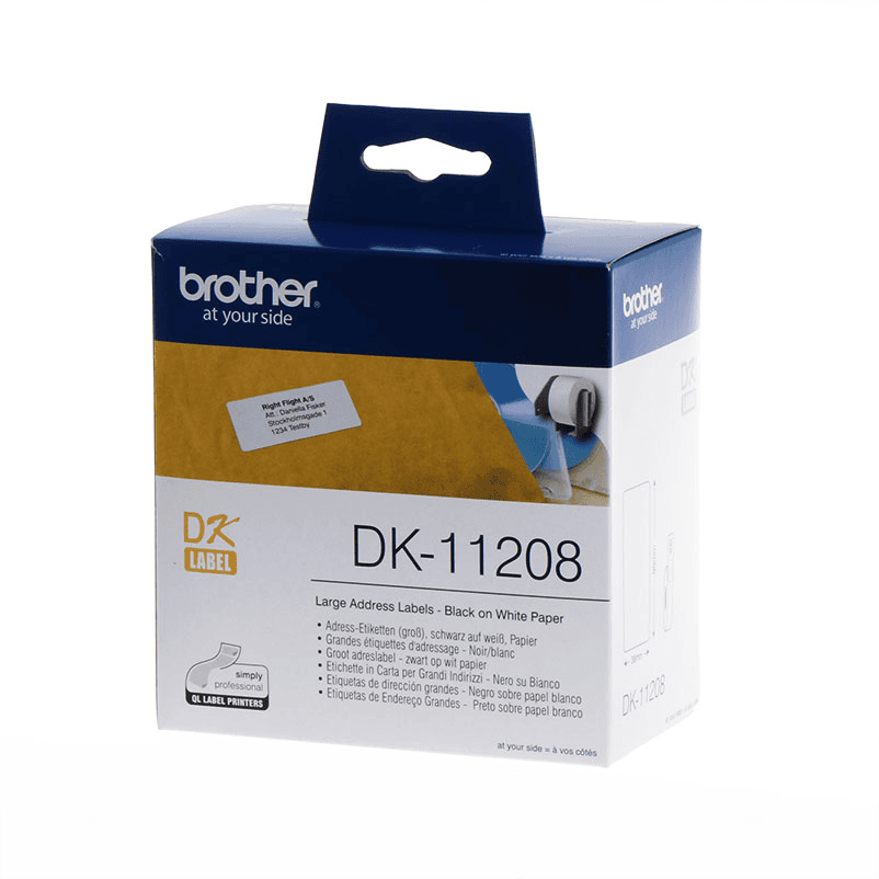 Letër Brother Label DK-11208 / DK11208 – Bardhë - 1