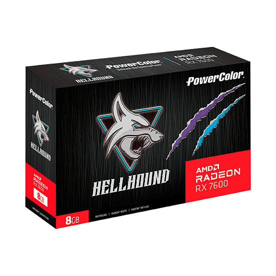 Kartelë Grafike AMD Radeon RX 7600 / 8GB GDDR6 / PowerColor Hellhound OC - 5