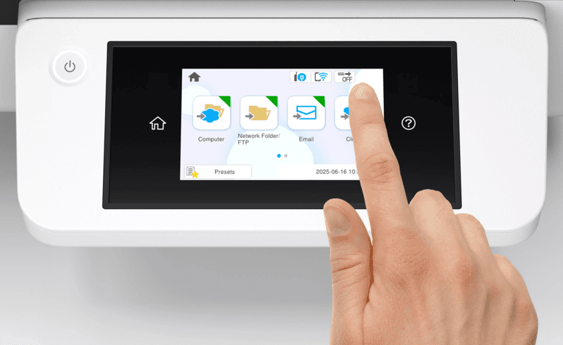 Skaner Epson WorkForce DS-51000WN / A3 / Flatbed / CIS / 600x600dpi / 4.3" Touchscreen / ScanWay - Bardhë - 4