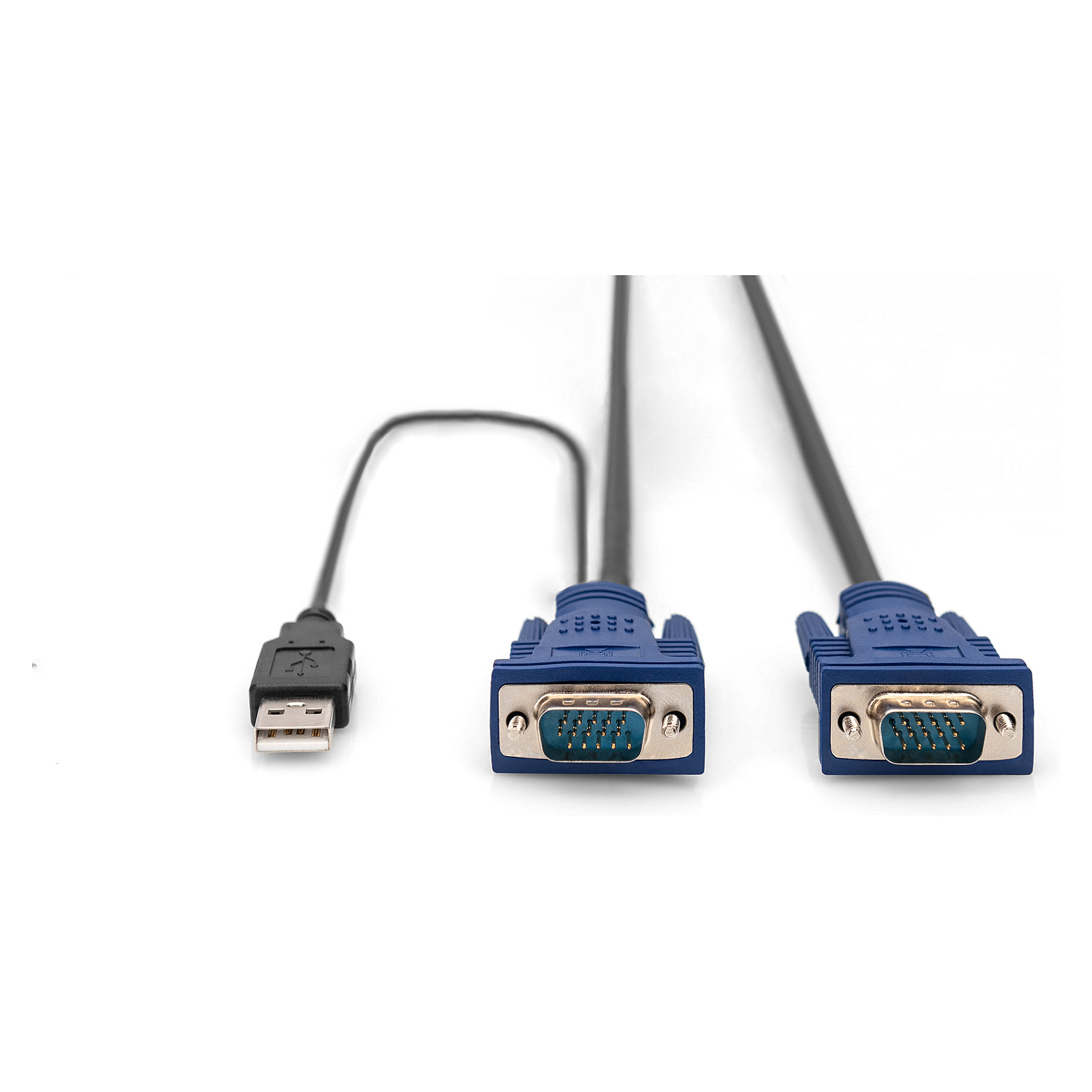Rack KVM / DIGITUS KVM Cable Set VGA + PS/2 + USB / 5m – Zezë - 2