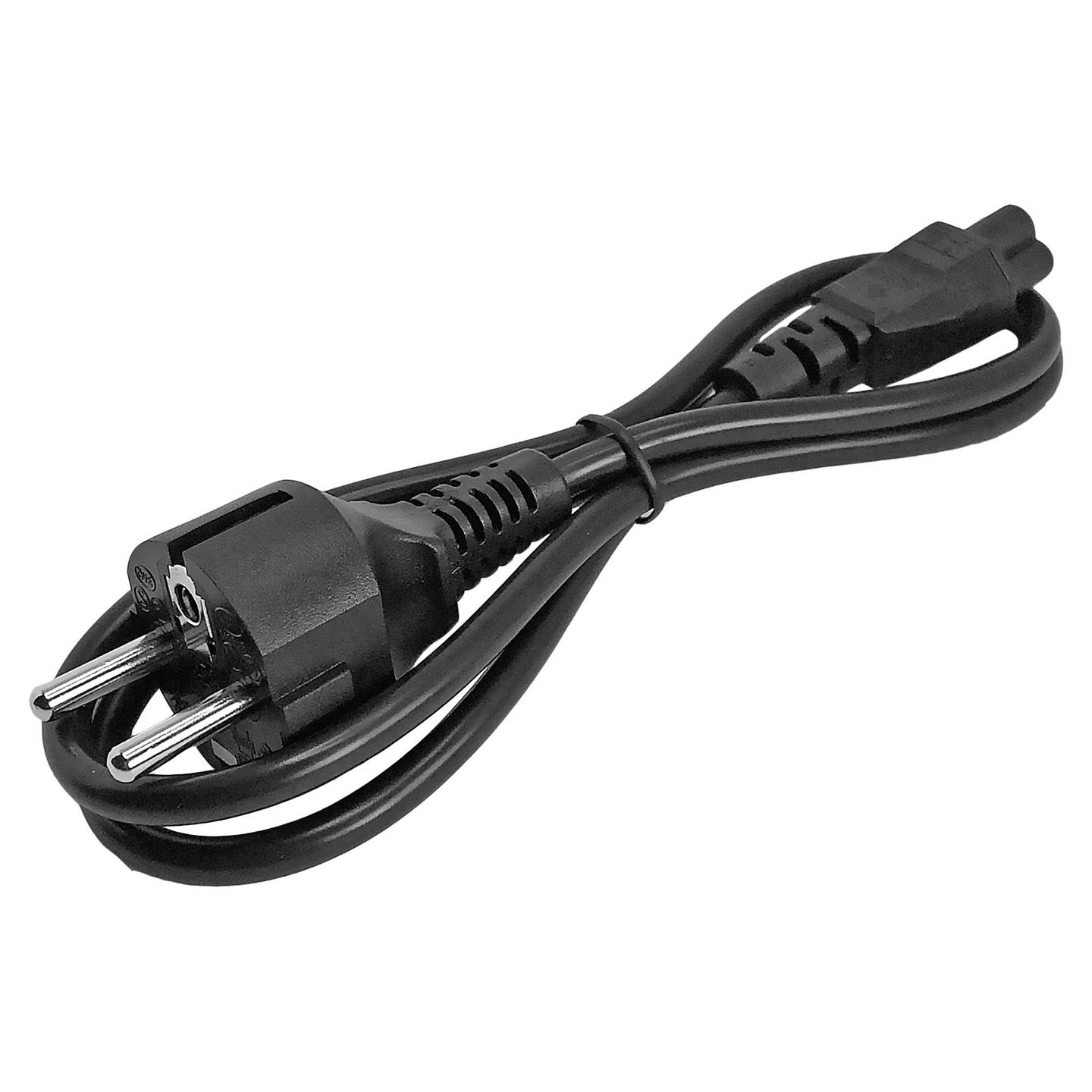 Kabllo për Furnizim me Energji StarTech.com PXTNB3SEU1M / CEE7/7 - C5 / 18 AWG / 250 V / 2.5 A / 1 m - Zezë - 2