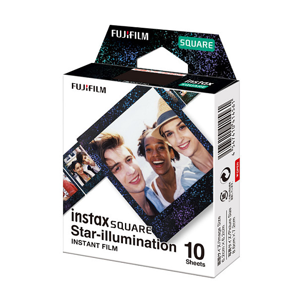 Film fotografik instant Fujifilm Instax Square / Star Illumination / ISO 800 / 10 Fletë - Mix