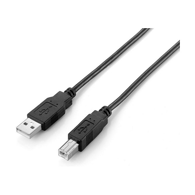 Kabllo USB Equip 128864 / USB-A në USB-B / USB 2.0 / 480 Mbit/s / 2 m - Zezë