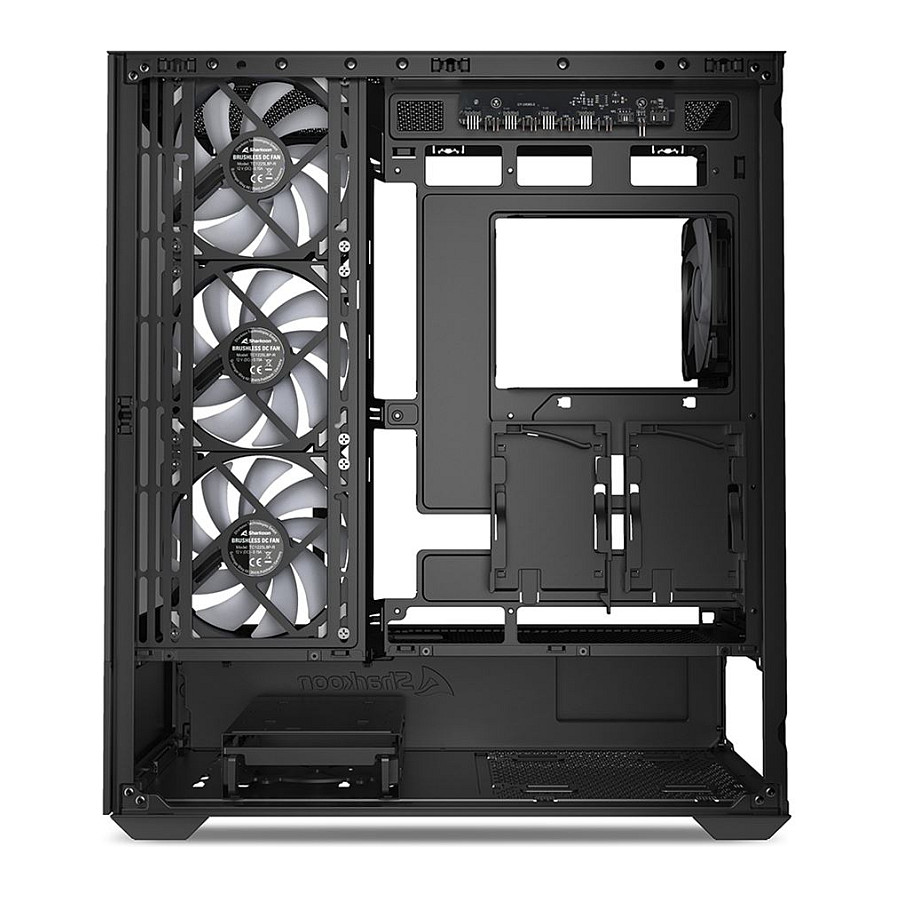 Kasë Sharkoon AK6 RGB ATX 1xGlass - Zezë - 7