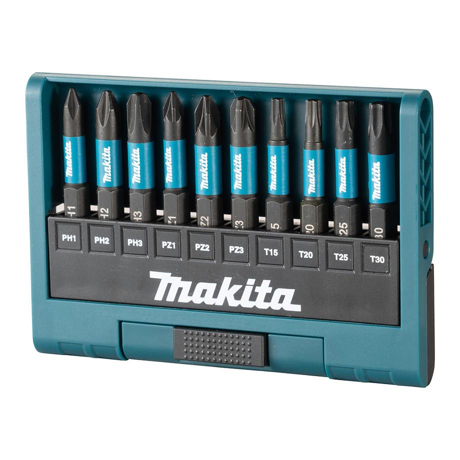 Set Majash Makita E-12011, 10 Copë, 50mm, PH1/PH2/PH3, PZ1/PZ2/PZ3, T15/T20/T25/T30 - Zezë - 2