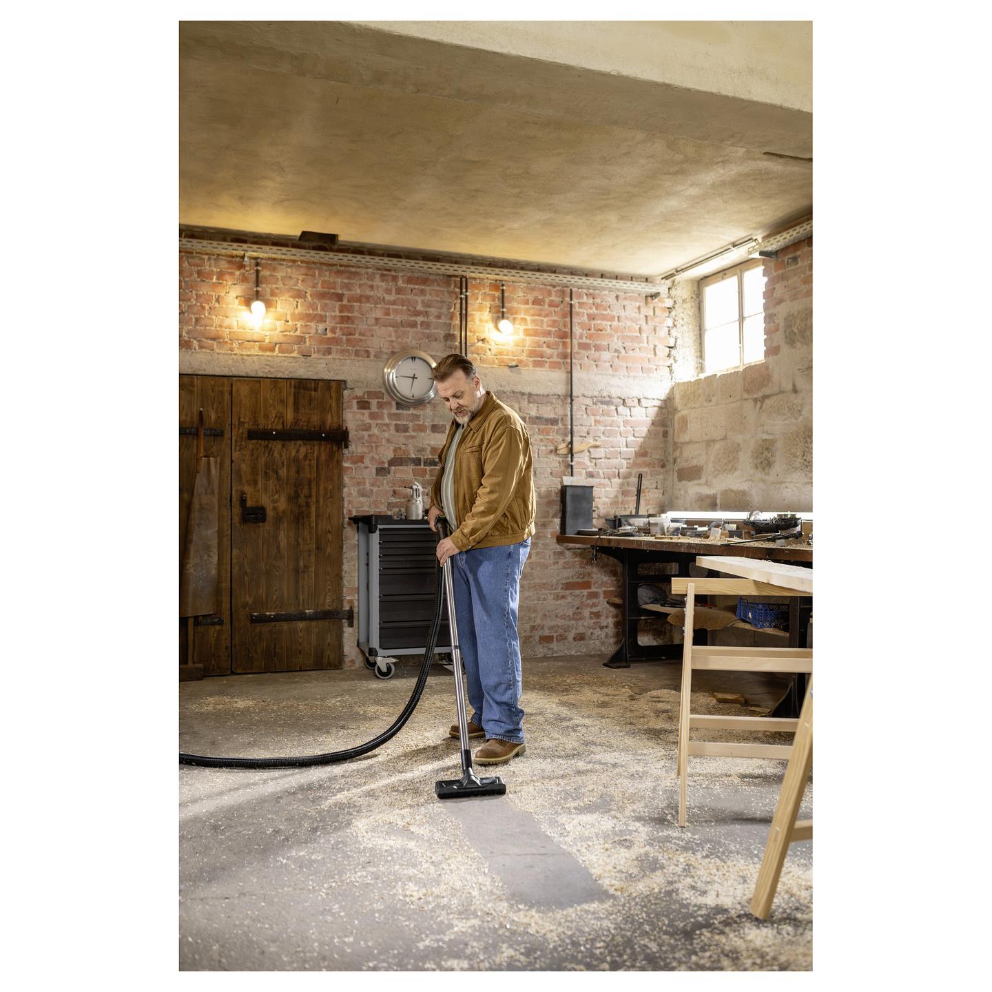 Fshesë Elektrike Kärcher WD 7 Control P S 30/6/35/T, 1400W, 30L, Thithje e Thatë dhe e Lagësht, Kontroll Bluetooth, Pastrim i Filtrit – Verdhë/Argjend/Zezë - 5