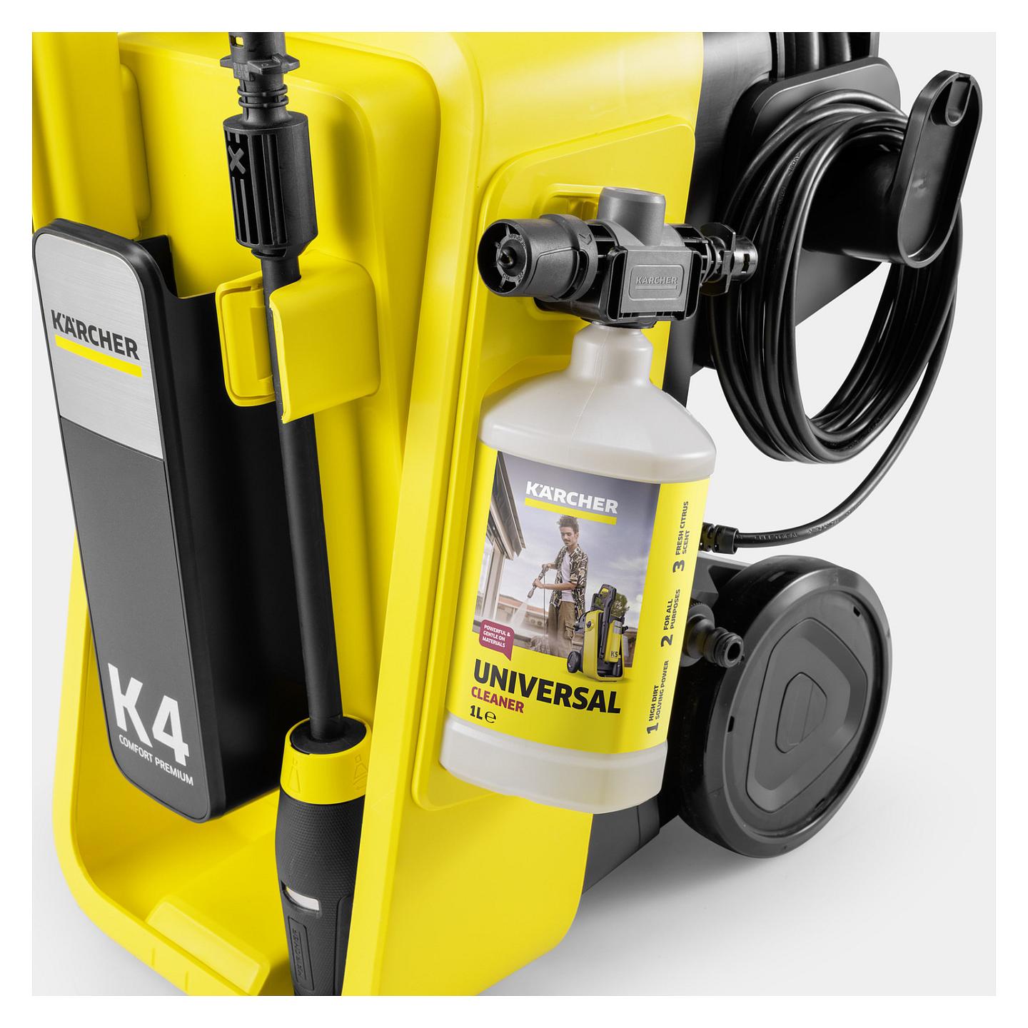 Pastrues me presion Kärcher K 4 Comfort Premium / 1800W / 130 Bar / 420L/h / PremiumFlex - Verdhë/Zezë - 6
