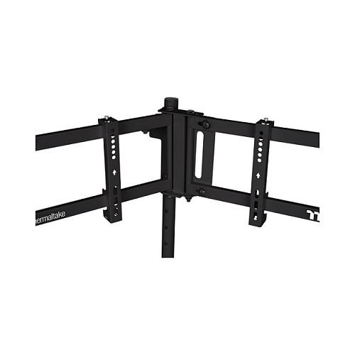 Mbajtëse për Monitor Thermaltake / 3 Monitorë / 32" Curved / 34" Flat / 20kg për Monitor / VESA 75x75-400x200 / Dysheme - Zezë - 4