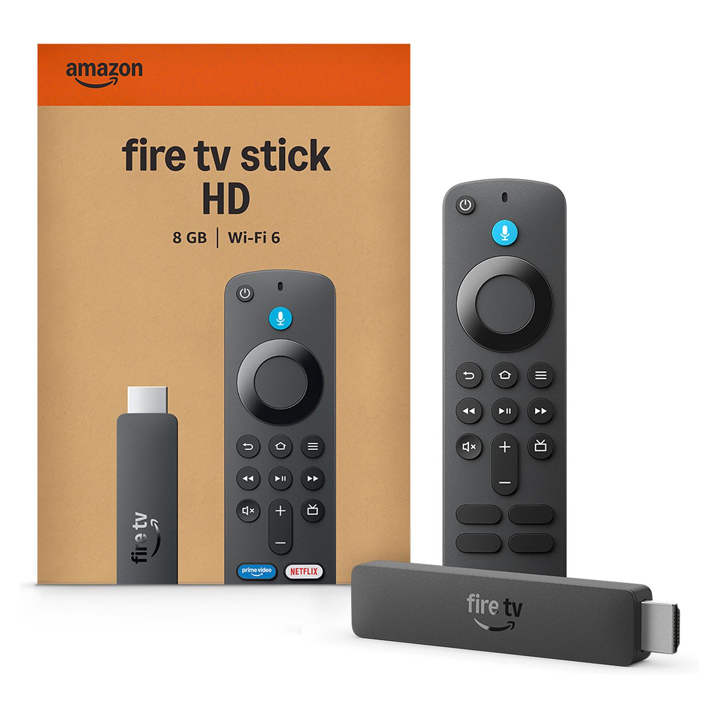 Amazon Fire TV Stick HD, Full HD, Wi-Fi 6, Bluetooth, 8 GB - Zezë