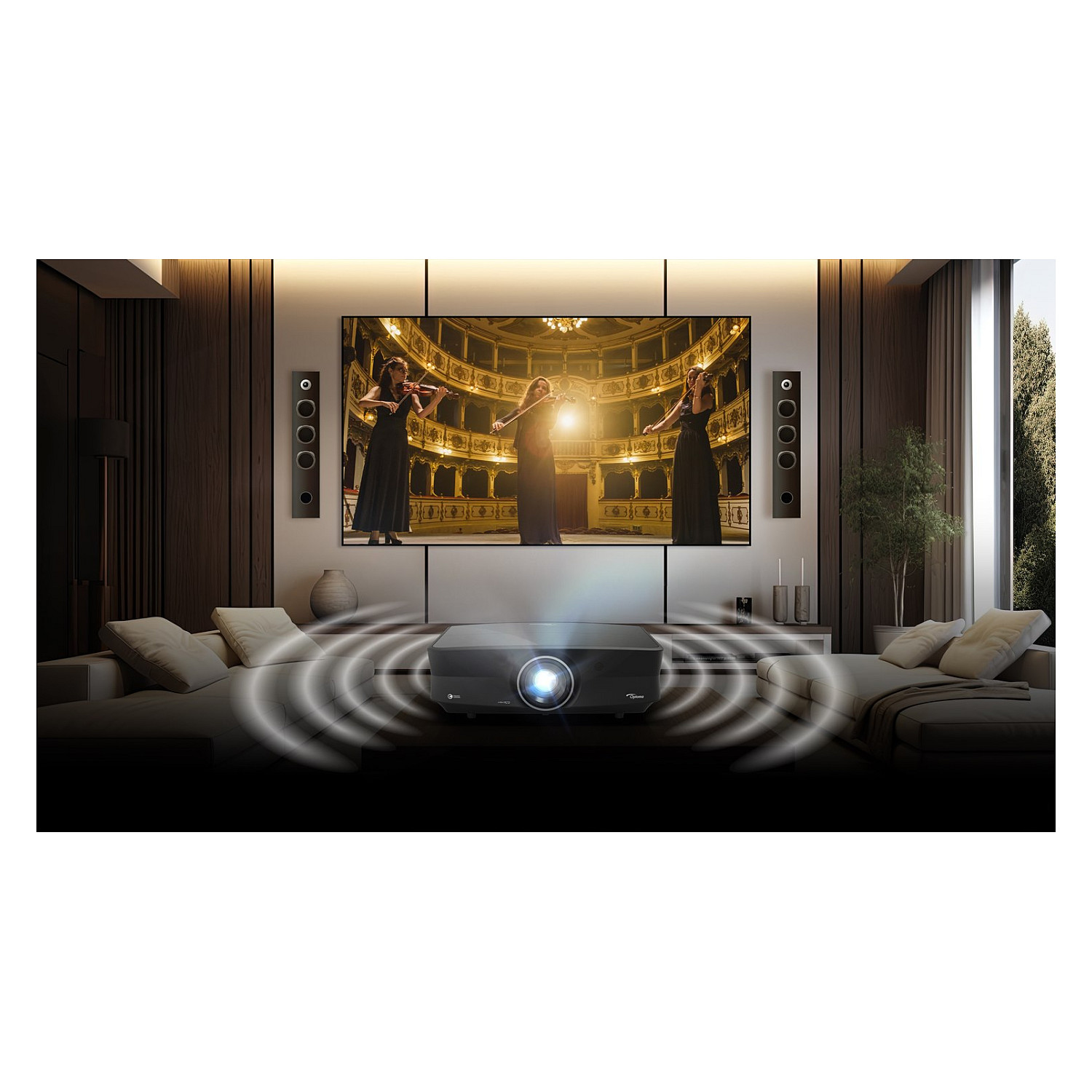 Projektor Optoma UHZ68LV / DLP Laser / 5000 Lumen / 4K UHD / 16:9 - Zezë - 11
