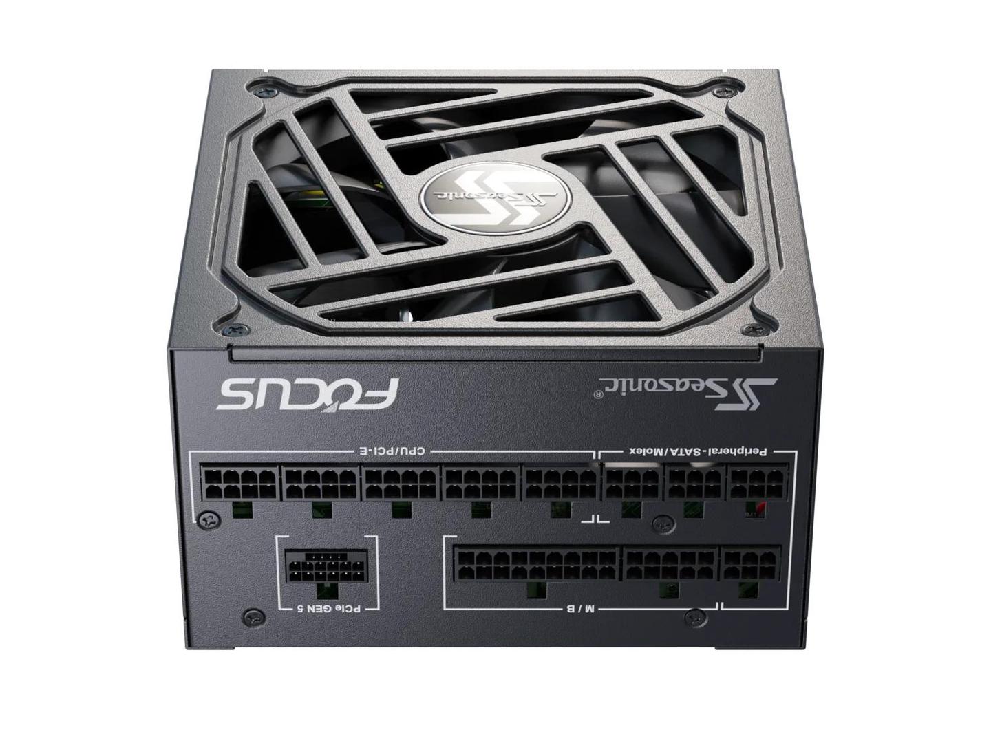 Furnizues Energjie Seasonic Focus GX-1000 / FOCUS-GX-1000-V4 / 1000W / 80 PLUS Gold / Fully Modular / ATX 3.1 / PCIe 5.1 – Zezë - 1
