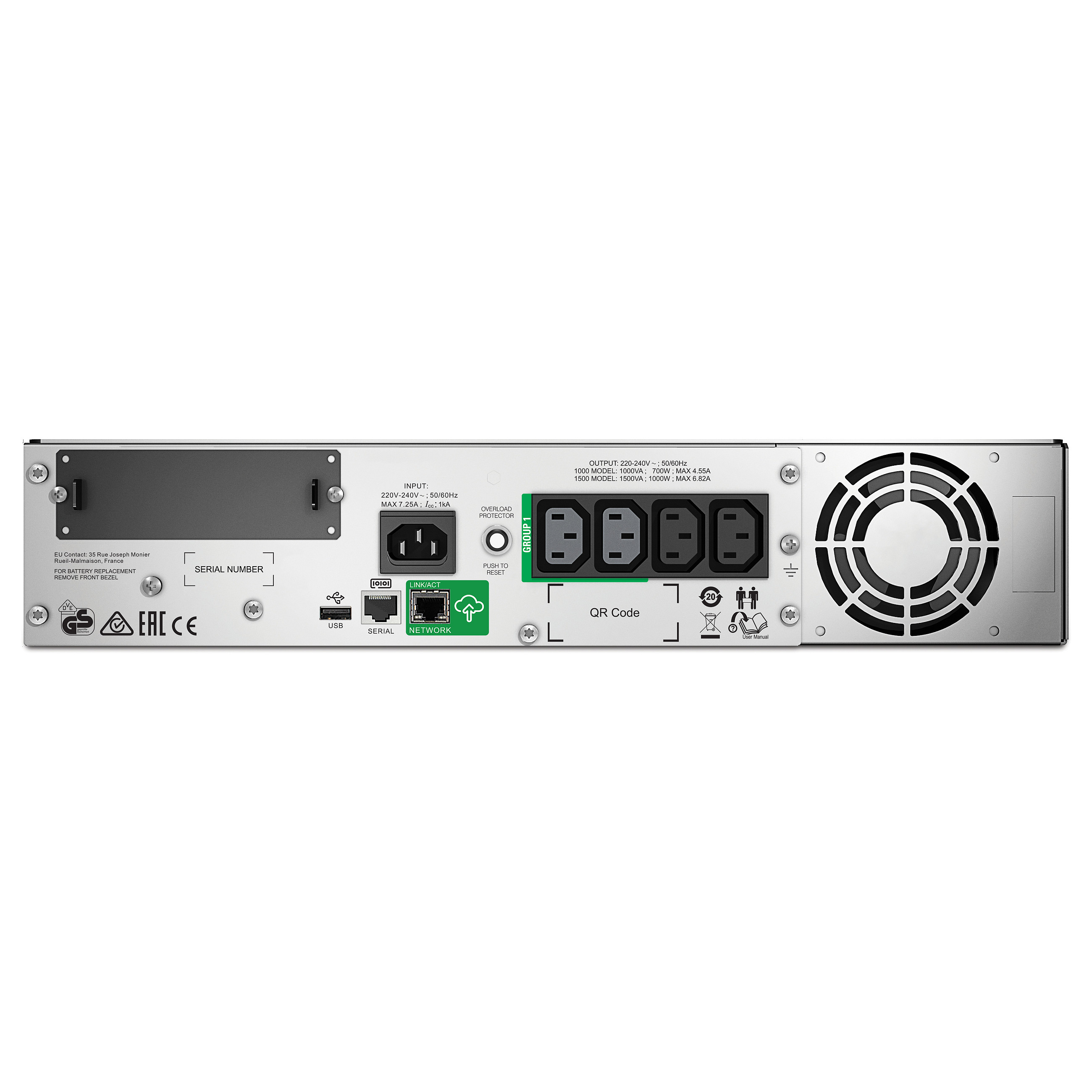 Furnizues Energjie APC Smart - UPS Rack SMT1000RMI2UC 1000VA / 700W 2U LCD - 3