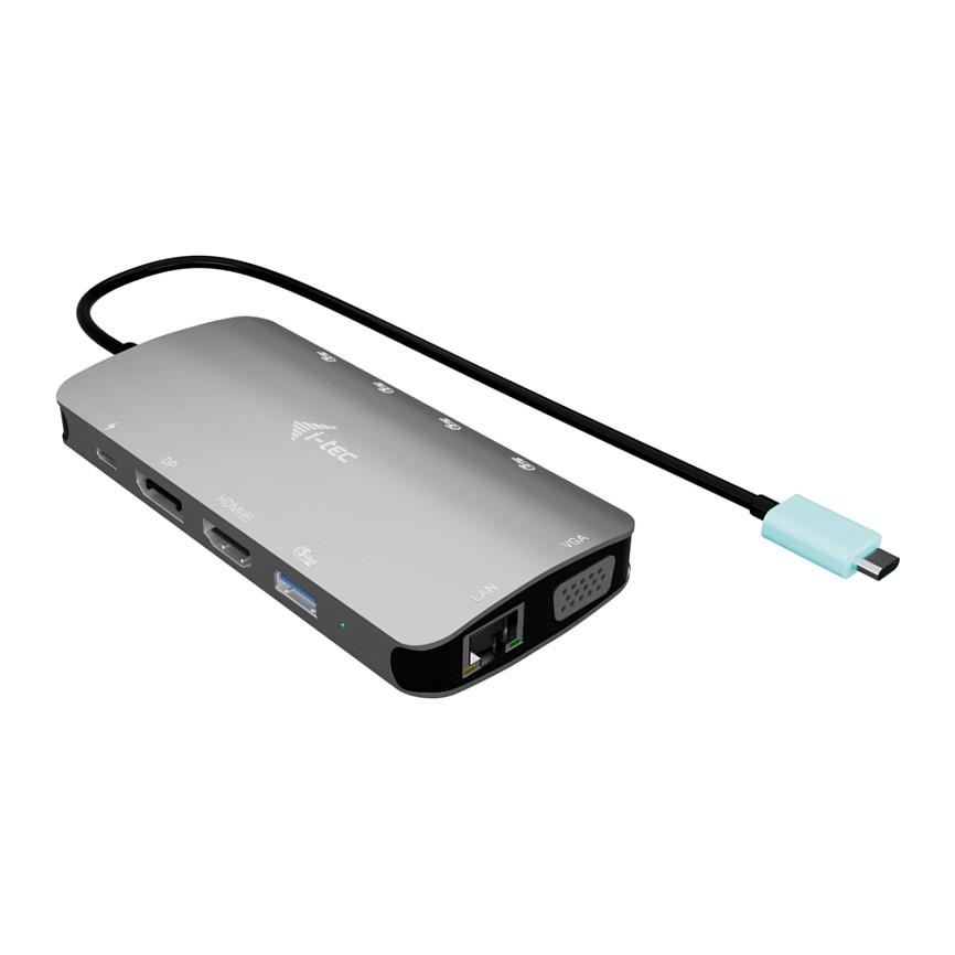 Docking Station i-tec C31NANOTRIDOCKPD / 4x USB-A / 2x USB-C / HDMI / DisplayPort / VGA / Gigabit Ethernet / SD-MicroSD / 100W PD – Argjend