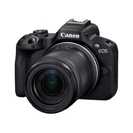 Kamerë Digjitale Canon EOS R50, APS-C 24.2MP, 4K, RF-S 18-150mm, Wi-Fi, Bluetooth - Zezë - 1