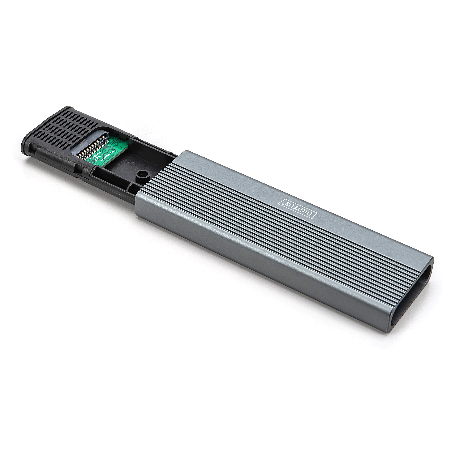 Këllëf për Disqe DIGITUS USB 3.1 Gen2 Enclosure for M.2 SATAIII SSD – Aluminum - 3