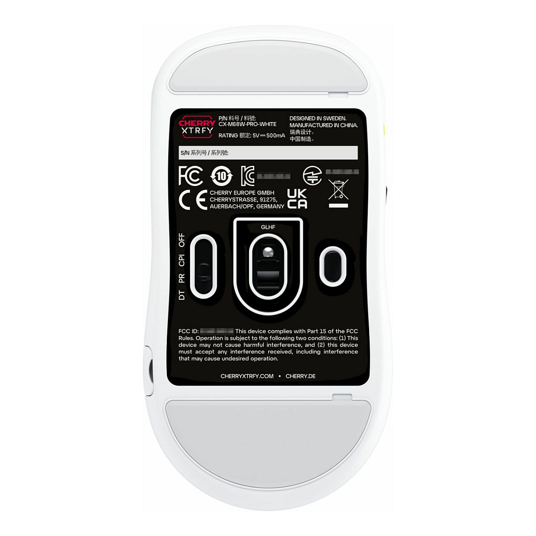 Maus pa kabllo CHERRY XTRFY M68 Pro Wireless – Bardhë - 7