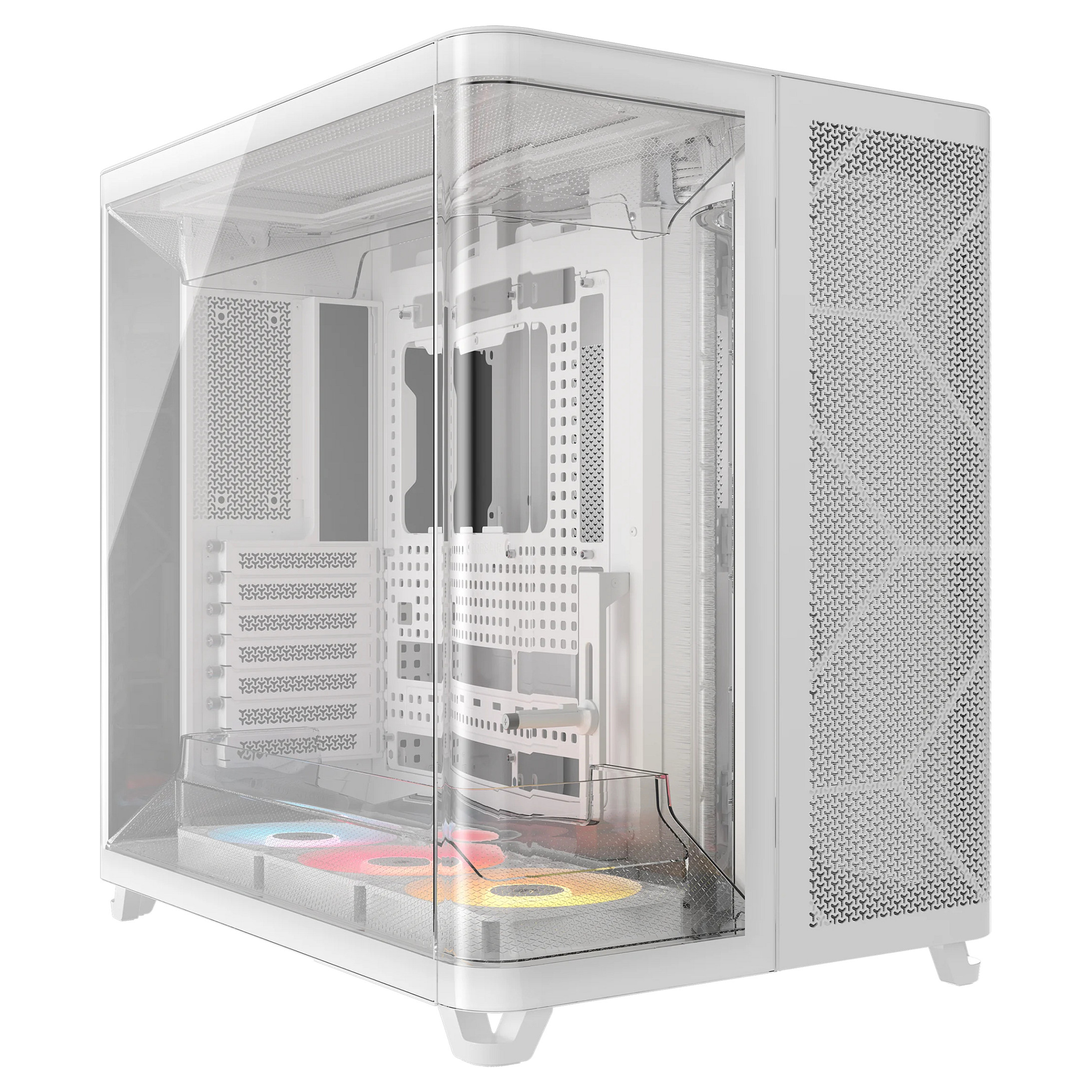 Kasë PC Corsair AIR 5400 RS-R ARGB / Midi Tower / E-ATX + ATX / 3x 120mm RS-R ARGB Fan / Tempered Glass - Bardhë - 1