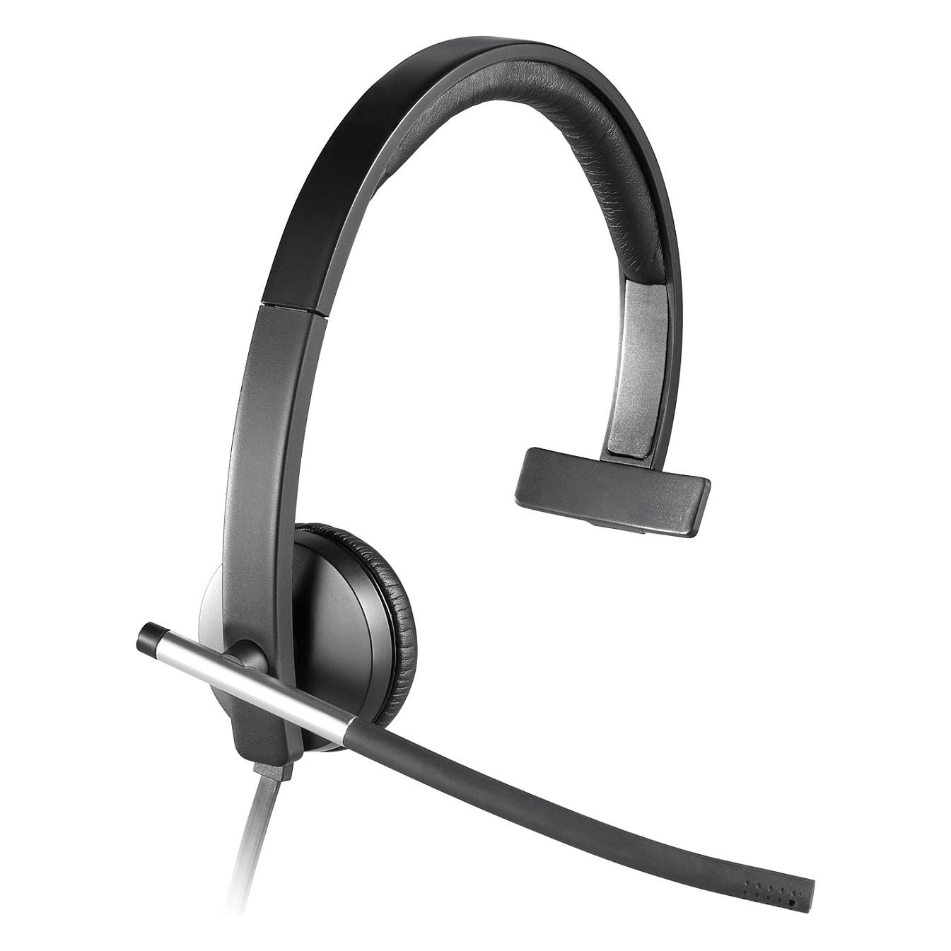 Kufje me kabllo Logitech H650e / Mono / On-Ear / USB-A / 2.1 m - Zezë/Gri
