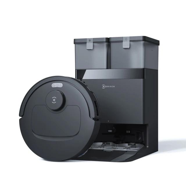 Fshesë Robotike ECOVACS DEEBOT T30e OMNI / Fshirje e Njomë OZMO Turbo 2.0 / Navigim Laser LDS / TruEdge 3D / Stacion Vetëpastrues OMNI – Zezë
