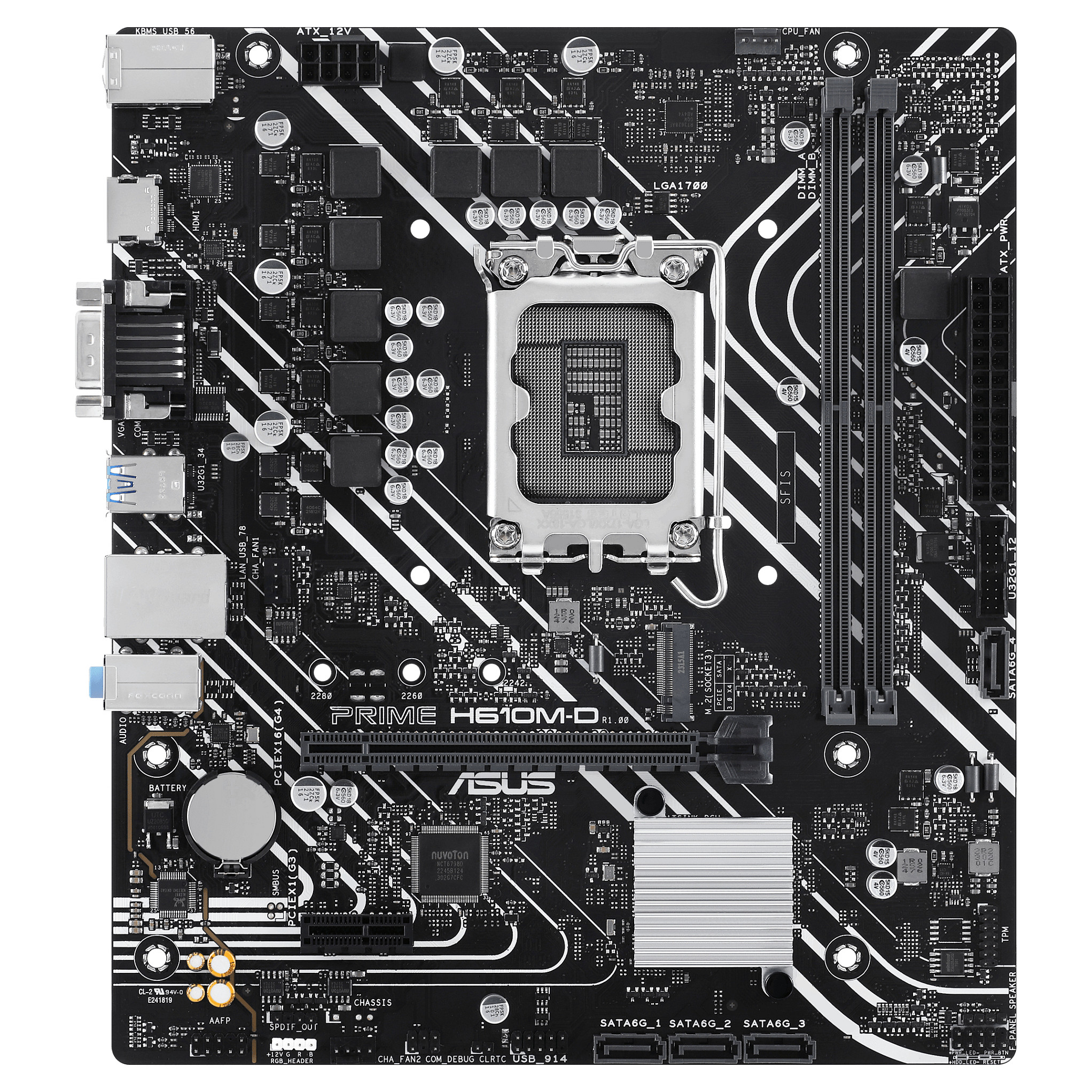 Pllakë Amë ASUS Intel PRIME H610M-D DDR5 mATX - 2
